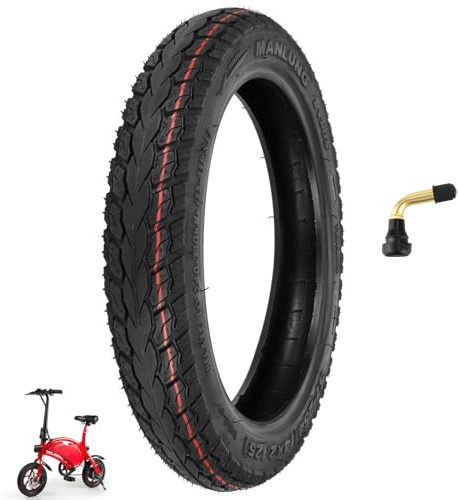 MGDC 14x2.125 Electric Bike Tire Tubeless - Thickened Sidewalls, Puncture Resistant, Easy Maintenance, Black