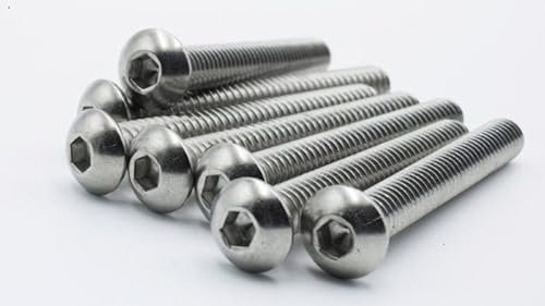 Viti a testa bombata con esagono incassato TBEI in acciaio inox Aisi 304/A2 ISO 7380 - M8 (M8x25mm (20pz))