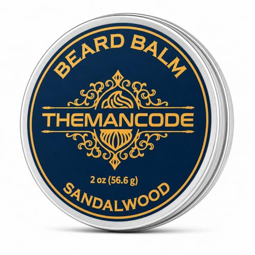 THEMANCODE Baume à barbe homme au bois de santal, 2 oz