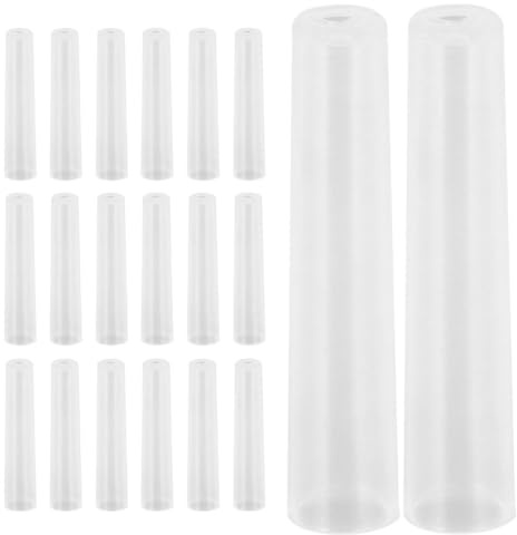 NUOBESTY Tapas Protectoras Transparentes para Lápices 20 Unidades, Cubiertas Seguras para Puntas, Protectores Ergonómicos, Accesorios Portátiles para Dibujo y Uso Escolar