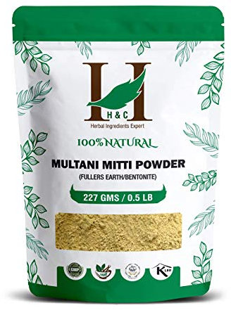 H&C Fuller'S Earth Clay/Multani Mitti/Bentonite Clay- 227 Gms | For Skin and Face Packs