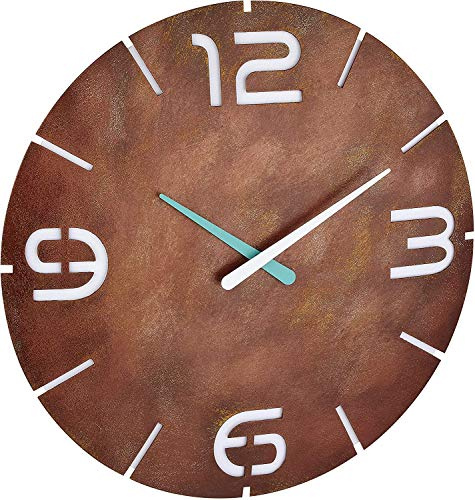 TFA Dostmann 60.3536 Contour Design Funk-väggklocka (rostoptik med batteri)