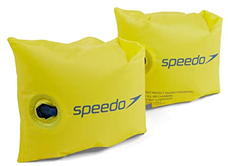 Speedo Unisex Baby Aufblasbare Schwimmflügel | Schwimmen lernen | Schwimmhilfe | Kinderschwimmen Schwimmflügel, Gelb, 0-2