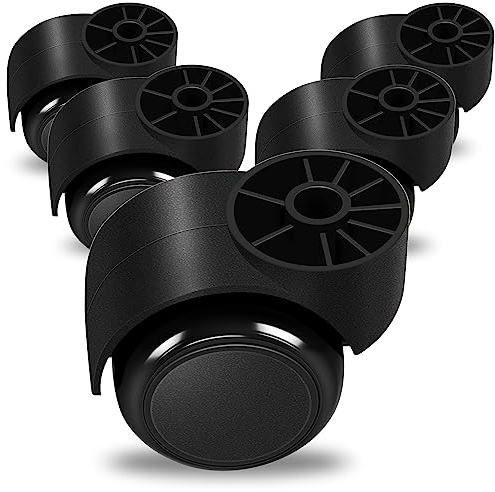Ruedas silenciosas negras de 2 pulgadas,ruedas de repuesto para sillas de oficina,ruedas de repuesto para sillas,ruedas de muebles,accesorios para sillas giratorias de repuesto,capacidad de 150 kg
