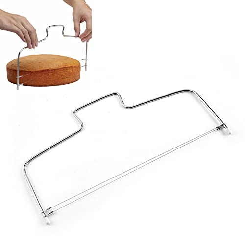Torta Affettatrice in Acciaio Inossidabile,Filo Taglia Torte,Torta Taglierina Affettatrice,Taglierina Della Torta Affettatrice Leveler,Tagliatorta Affettatrice,Torta Taglierina Affettatrice Regolabile