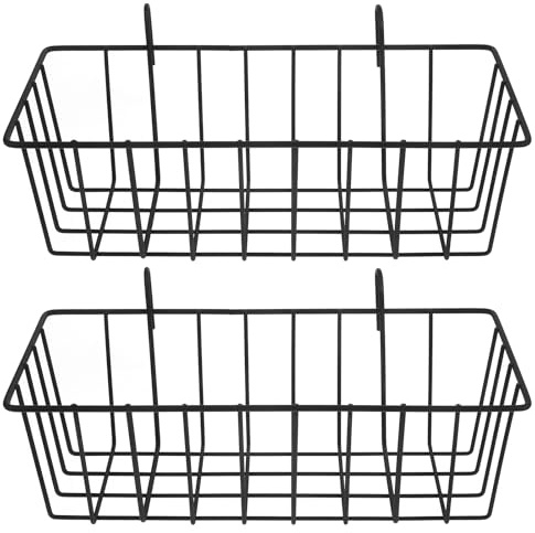 Mipcase 2Pcs Black Rabbit Feeder Racks for Cage, Hanging Holder for Guinea Pigs and Small Pets, Easy to Clean and Maintain