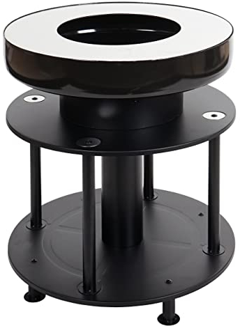 Mendler Feuerschale mit Grill HWC-K95, Feuerstelle Grill BBQ, Grillplatte Ablagefläche, Stahl Edelstahl Emaille Ø 56cm schwarz