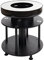 Mendler Bol de feu avec Grill HWC-K95, Foyer Grill BBQ, Plaque de Grill Surface de dépôt, Acier INOX émaillé Ø 56cm Noir