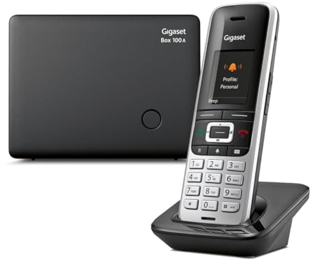 Gigaset Premium 100A Cordless Home Phone, Single Handset