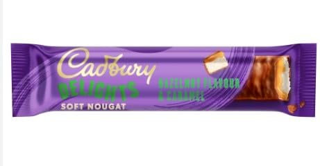 3 x Delights Hazelnut Caramel Chocolate Nougat Bar 5 Pack 110g Delicious Tasty And Twisty Treat Gift Hamper For Birthday,Christmas