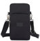 Dankforyou Damen Handytasche zum umhängen Schultertasche Umhängetasche Geldbörse für Alltag Büro Ausflug Einkauf, 19 x 10 x 6 cm, Schwarz Neun