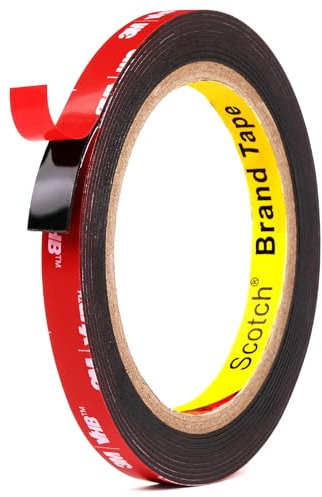 UPwoktem Double Sided Tape, Heavy Duty Mounting Tape, Strong Adhesive Tape, Waterproof Foam Tape for Offices, Home and Cars Decor (10mm x 3meter)