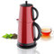 Teekocher Elektrischer Wasserkocher Edelstahl - Rot - mit Teesieb Abschaltautomatik und Warmhaltefunktion - 2,7 Liter - 1850-2200W
