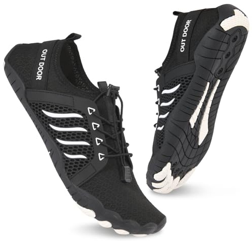 AOOSA Chaussure Aquatique Homme Femme, Chaussures de Plage à Séchage Rapide, Chaussure d'eau Léger Antidérapant Respirant, pour Surf, Plongée, Natation, Voile, Piscine, Kayak