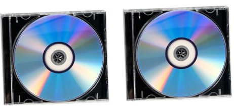 Toddmomy 2ensembles Lot de CD Audio Vierges Enregistrables Disques Compacts Vierges pour Enregistrement Musical avec Boîtier De Protection