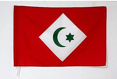 AZ FLAG - Flagge Rif-Republik - 90x60 cm - Rif In Marokko Fahne 60 x 90 Cm Scheide Für Mast - Flaggen