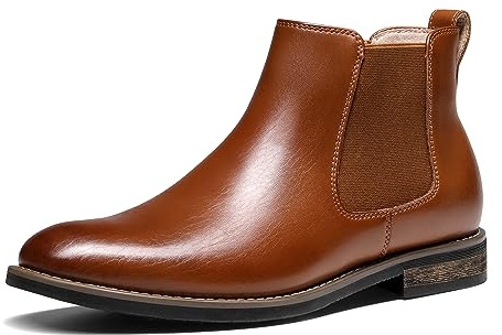 Bruno Marc Men's Chelsea Ankle Boots,Brown,13