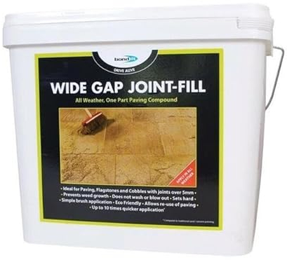 Bond It Wide Gap Paving Pointing Joint Filler Filling Compound Stones Buff All Weather Brush-In Flags Stones Slabs 15kg