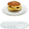 Generisch Teller Glas Glasteller Dessertteller Kuchenteller Gebäckteller Servierteller Ø 20 cm 6 Stück Set