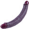 Dildo realistico nero doppio 31 * 4,2 cm, lungo dildo doppio, grande pene realistico in silicone, dildo doppio per adulti, stimolatore anale e vaginale per coppie lesbiche