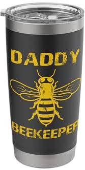 Honeybee Beekeeper Dad Beekeeping Daddy - Daddy Beekeeper Stainless Steel Insulated Tumbler