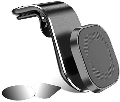 soleilx Supporto Auto Smartphone Magnetico Universale Porta Cellulare Auto per Alette Orizzontali telefoni iPhone XS Max/Xs/Xr/X/8/7/6s Plus, Galaxy S10 S9 Note Huawei P20 Xiaomi (N4)