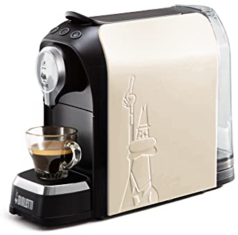 Bialetti Super, Machine à café expresso pour Gélules en aluminium, 1200W, Blanc