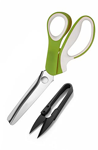 Pinking Shears by Astrowinter - Zig-zag Scissor for Fabric Leather & Paper - Pinking Dressmaking Sewing Scissors AW-046-UK-B