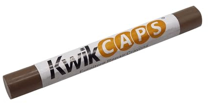 kwikCaps 1 Holz-Reparaturstift Farbe Carini Nussbaum natur Wachs-Korrekturstift zum Auffüllen von Schrammen Kratzern Flecken auf Möbeln Furnier Laminat Holzboden Massivholz Arbeitsplatte Melaminplatt