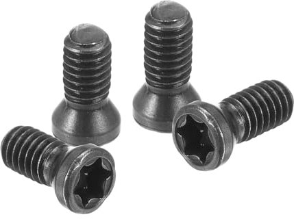 QUARKZMAN 10Pcs Tornillos Torx M2.5 X 8mm Y 10Pcs Tornillos Torx M2.5 X 6mm de Acero de Aleación Grado 12.9 con Llave para Reemplazar Insertos de Carburo