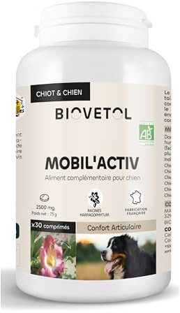 Biovetol - Compresse Mobil'Activ Dog - Integratore alimentare per cani per il comfort articolare