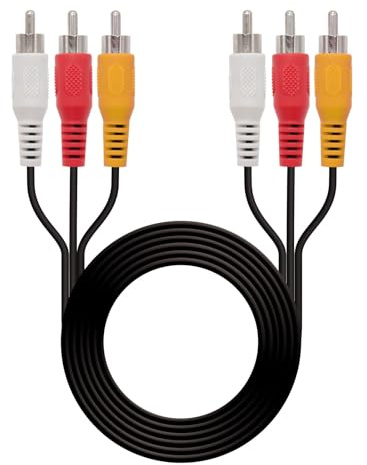 Brightium 3xRCA/M-3xRCA/M ljud- och videokabel 1,8 m, perfekt för överföring av ljud- och videosignal mellan enheter.