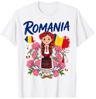 Romania Costume Outfit Idea for Kids & Romanian Flag Themed T-Shirt
