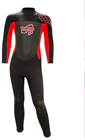 Venture Hut Kids Turbo 2.5mm Neoprene Wetsuit – Full Length or Shorty Spring Suit for Boys & Girls – UV 50+ Sun Protection – Durable Thermal Junior Suit for Swimming, Surfing & Beach Play