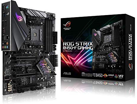 Asus ROG Strix B450-F Gaming Mainboard Sockel AM4 (ATX, AMD B450, DDR4 Speicher, USB 3.1, NVME M.2, Aura Sync)
