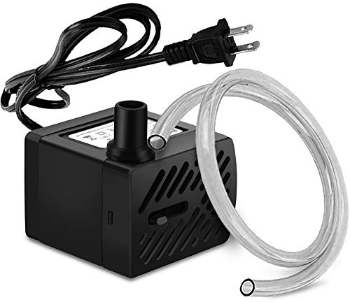 PULACO 50GPH 3W Mini Submersible Water Pump for Aquariums, Fish Tank, Pond, Fountain, Hydroponics