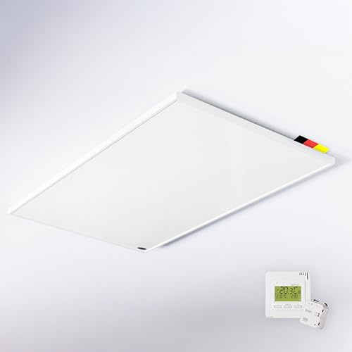 Könighaus infravärme – 800 Watt – för takmontering – komplett set med trådlös termostat ✓ infraröd takvärmare ✓ effektiv elradiator ✓ 5 års tillverkargaranti ✓ överhettningsskydd