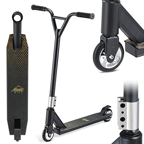 SPORTANA® Stunt Scooter für Kinder & Erwachsene Kick Scooter ABEC 9 360° Lenker 100mm PU Räder Freestyle Trick Roller Kugellager Grip-Deck Cityroller
