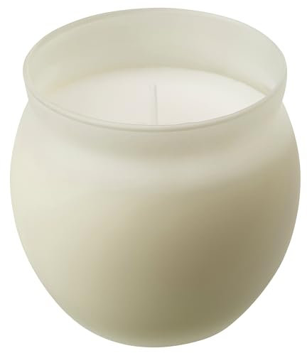 JÄMLIK Duftkerze im Glas, 50 Std, Vanille/Hellbeige