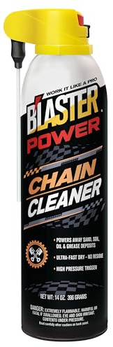 B’Laster Chain Cleaner – High-Pressure Degreaser for Power Sport Chain Cleaner Use – Quickly Removes Dirt, Grease and Grime – Fast-Drying, No Residue – Compatible for O, X, Z-Ring – 14oz