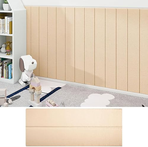 Wall Cushion Padding for Bed, Anti-Collision Wall Padding for Kids Bedroom, Self-Adhesive Walls Cushion Padded Panels for Living Room Bedroom Waterproof (20, A)