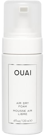 OUAI Air Dry Foam - Hair Mousse for Perfect Beach Waves - With Kale and Carrot Extract to Condition, Detangle and Protect Hair - Paraben, Phthalate and Sulfate Free Hair Styling Products - 120ml