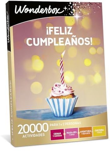 WONDERBOX - Caja Regalo - ¡Feliz Cumpleaños! - Haz Que Este Día Sea Aún Más Especial, Ideal Como Regalos Para Amigas Originales