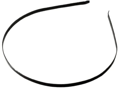 10 x Hochzeit Kommunion Haarreif Rohling Metall 5mm breit Schwarz *NEU*OVP*