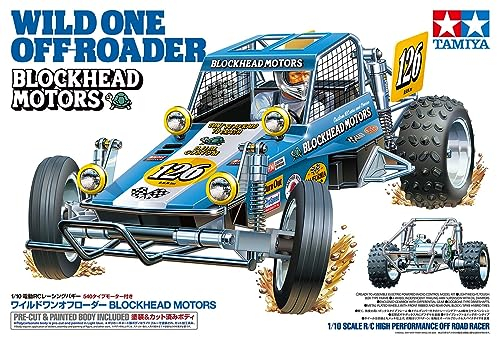 TAMIYA 58695 1:10 RC Wild One OR Blockhead Engine - Remote Controlled Car, RC Vehicle, Model Building, Assembly, Hobby, Crafts
