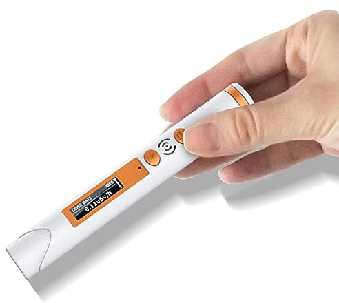 Geiger Counter Nuclear Radiation Detector - Radiation Dosimeter Portable Handheld Radiation Monitor Dosimeter with LCD Display Pen Type Mini Radioactive Dosimeter with Sound Light Alarm