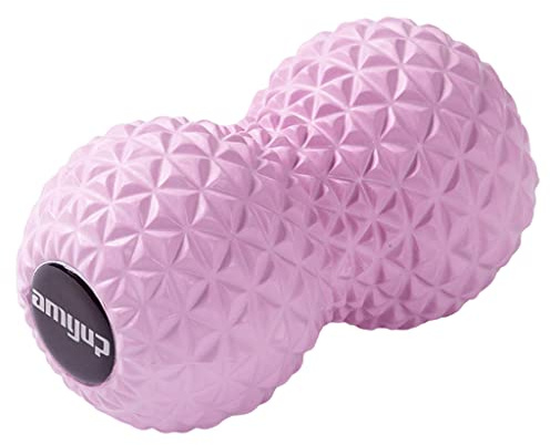 Peanut Balle de massage double Lacrosse avec message personnel pour le dos, les pieds et le cou Rose