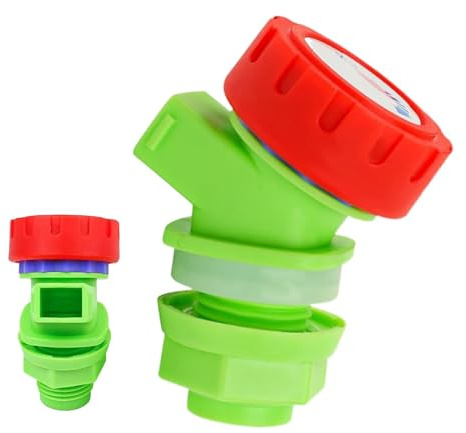 Adattatore per tubo superiore per secchio di compost | Collegamento filettatura a prova di perdite, canna rubinetto del barile 'acqua Spigot, accessori per serbatoio 'acqua | Rubinetto