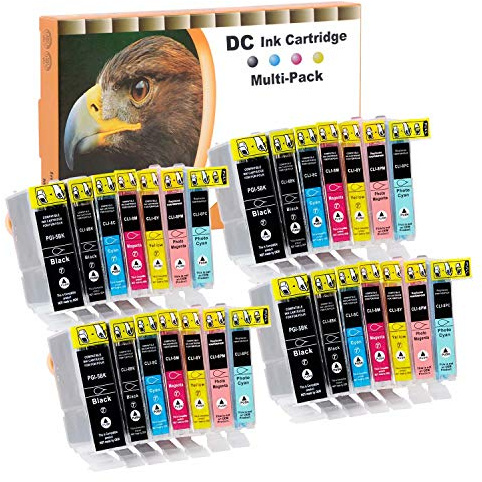 D&C 28x Druckerpatronen Kompatibel für Canon PGI-5 CLI-8 für Canon Pixma iP4200 iP4200x iP4300 iP4500 iP4500x iP5200 iP5200r iP5300 iP6600 iP6700 iX4000 iX5000 MP500 MP510 MP520 MP520x MP530 MP600