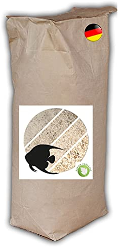 Anbobo Aquariumsand Natur weiß 25kg Aquarienkies 0,3-0,8mm Naturkies Aquariumkies Bodengrund papierverpackt